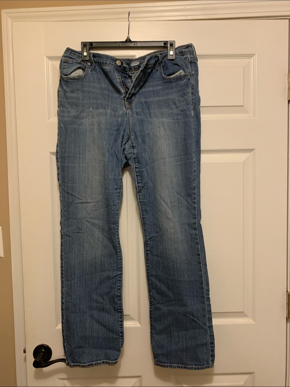 Old Navy Light Wash Straight Leg Jeans - Blue Denim